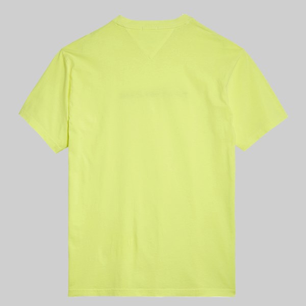 TOMMY JEANS SMALL TEXT TEE SAFETY YELLOW 